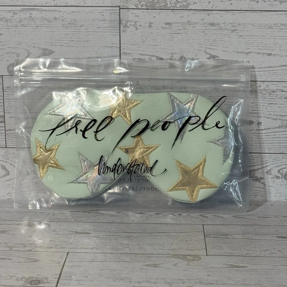 Free‎ People Understated Leather Starry Eyed Cooling Eye Mask Travel Adjustable